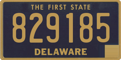 DE license plate 829185
