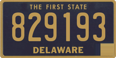 DE license plate 829193