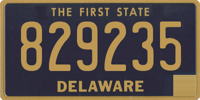 DE license plate 829235