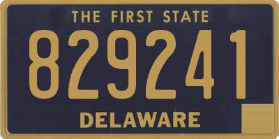DE license plate 829241