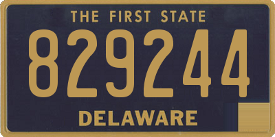 DE license plate 829244