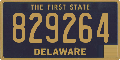 DE license plate 829264