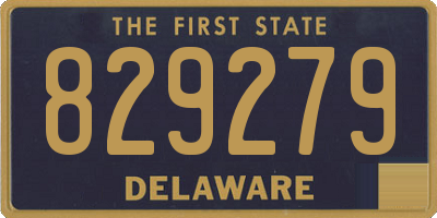 DE license plate 829279