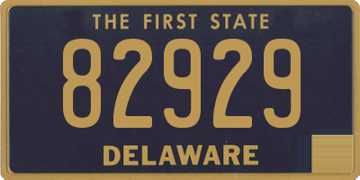 DE license plate 82929
