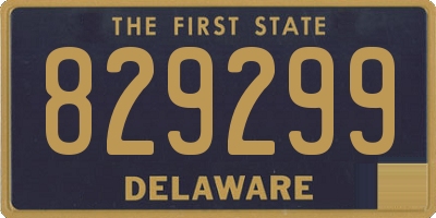 DE license plate 829299