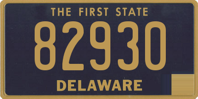 DE license plate 82930