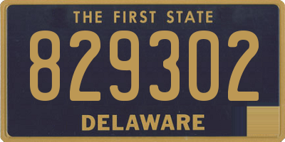 DE license plate 829302