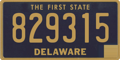 DE license plate 829315