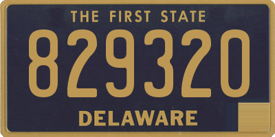 DE license plate 829320