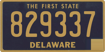 DE license plate 829337