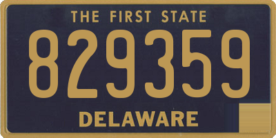 DE license plate 829359