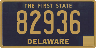 DE license plate 82936