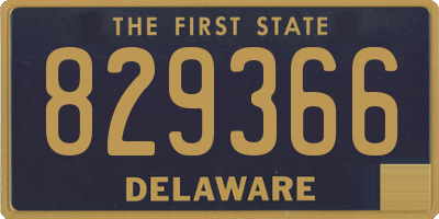 DE license plate 829366