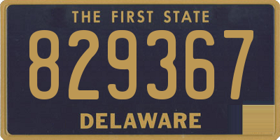 DE license plate 829367