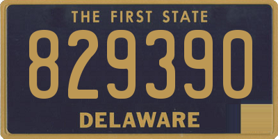 DE license plate 829390