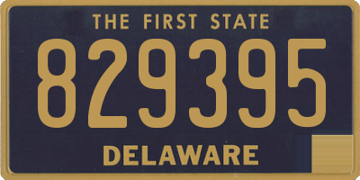DE license plate 829395