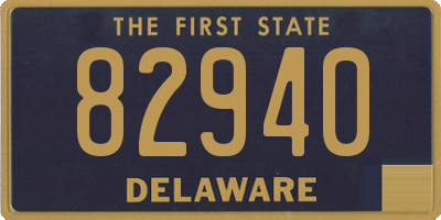 DE license plate 82940