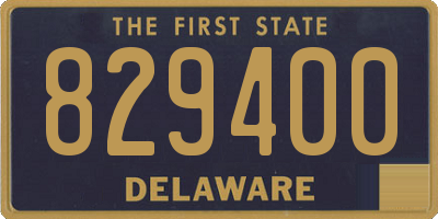 DE license plate 829400