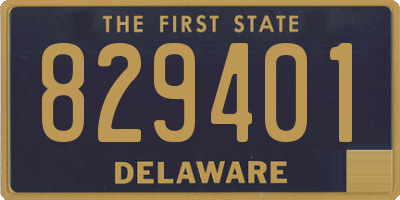 DE license plate 829401