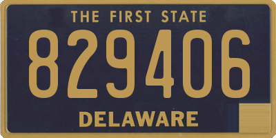 DE license plate 829406