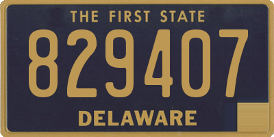 DE license plate 829407