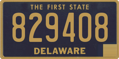 DE license plate 829408