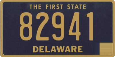 DE license plate 82941