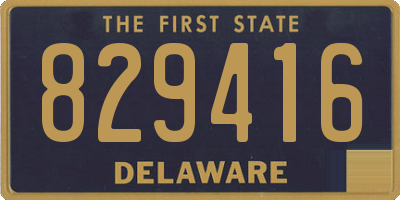 DE license plate 829416