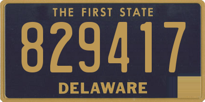 DE license plate 829417
