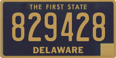 DE license plate 829428
