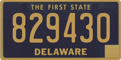 DE license plate 829430