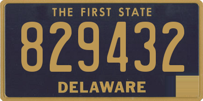 DE license plate 829432