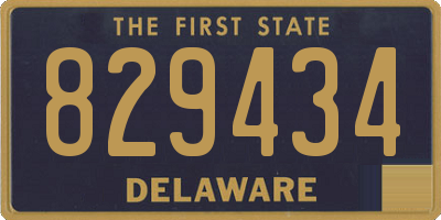 DE license plate 829434
