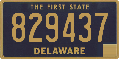 DE license plate 829437