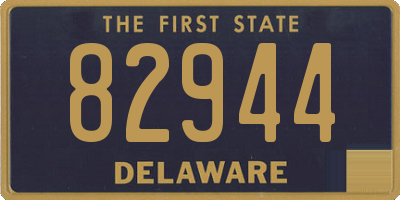 DE license plate 82944