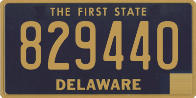 DE license plate 829440