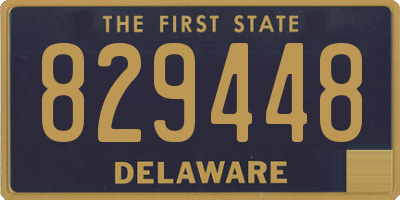 DE license plate 829448
