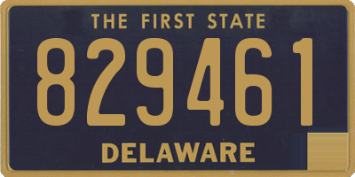 DE license plate 829461