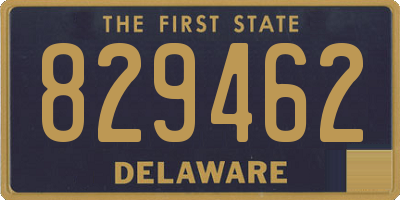 DE license plate 829462