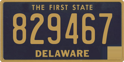 DE license plate 829467