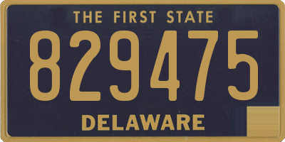DE license plate 829475