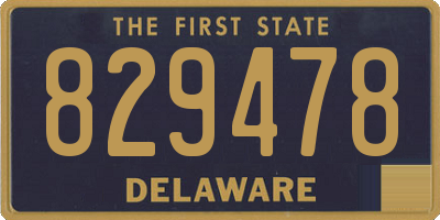 DE license plate 829478
