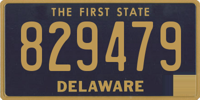 DE license plate 829479