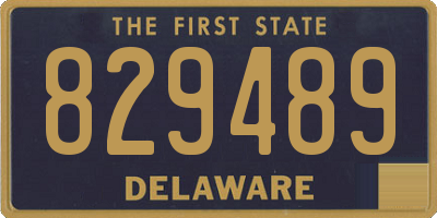DE license plate 829489