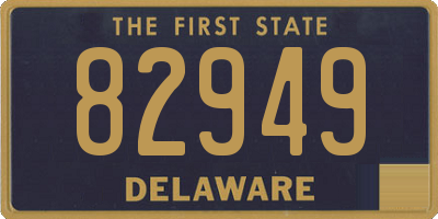 DE license plate 82949