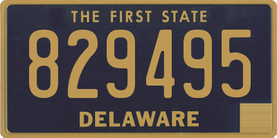 DE license plate 829495