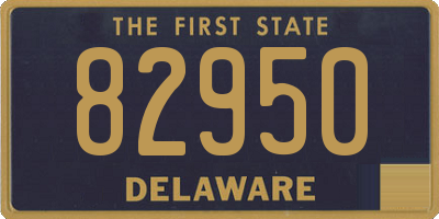 DE license plate 82950