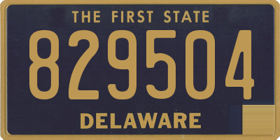 DE license plate 829504