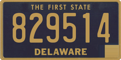 DE license plate 829514