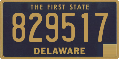 DE license plate 829517